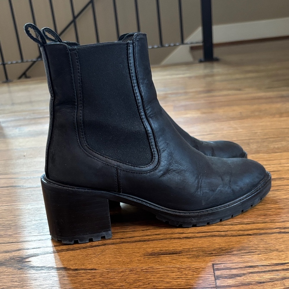 Thursday Boot Co- Knockout Black Matte Leather Ankle Boots. Size 8